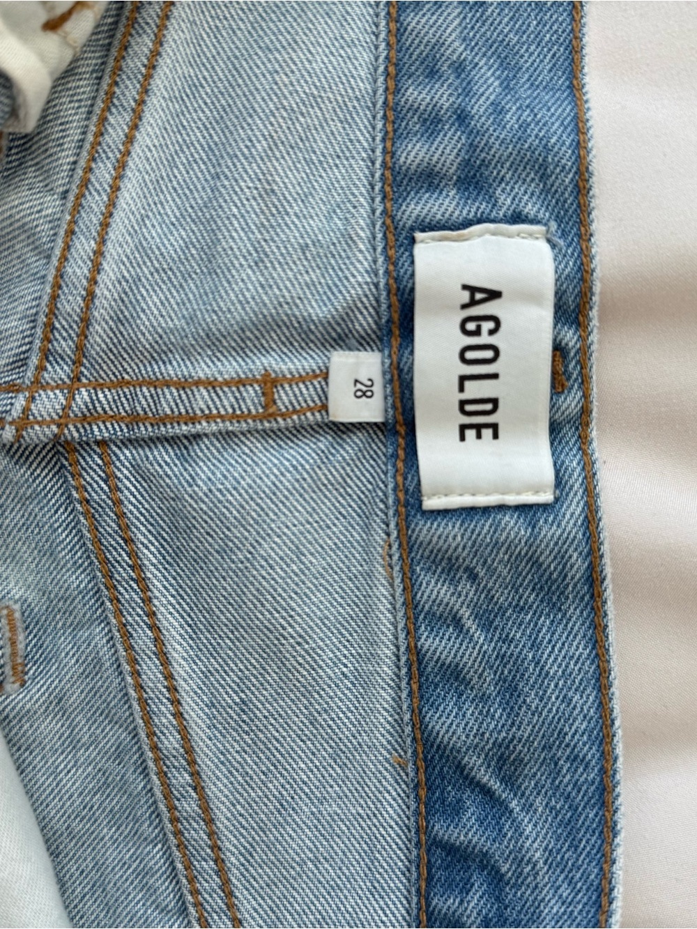 Agolde Light Wash High-Rise Women's Jeans
